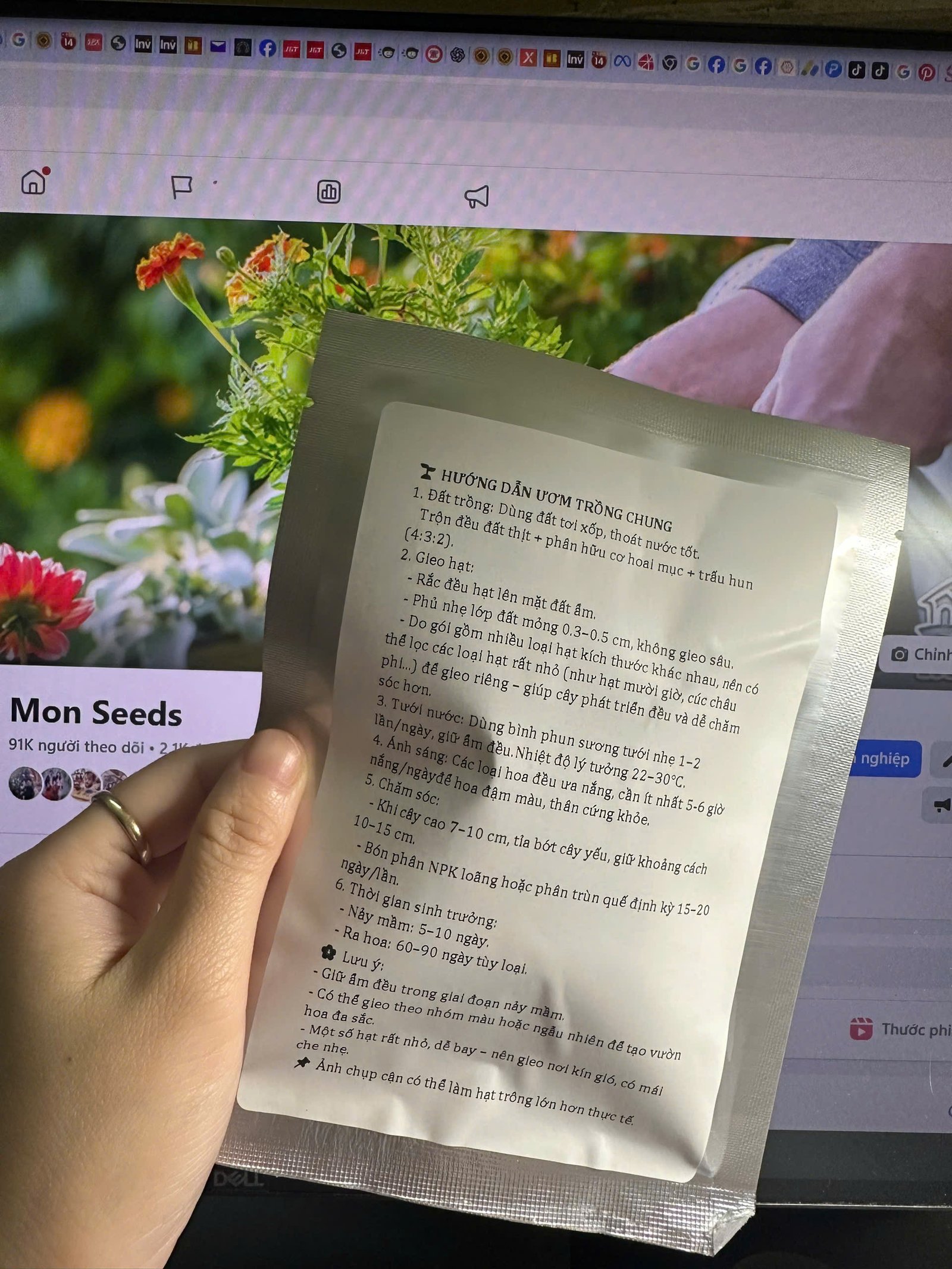 Set 1.000 Hạt Giống Hoa Dễ Trồng – Mix 15 Loại Rực Rỡ - Ảnh 14
